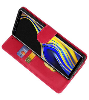 Roze Bookstyle Wallet Cases Hoesje voor Samsung Galaxy Note 9 