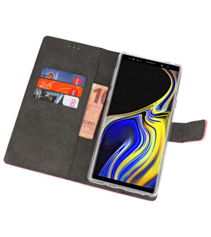 Roze Wallet Cases Hoesje voor Samsung Galaxy Note 9