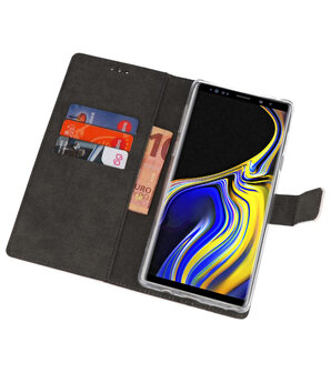 Wit Wallet Cases Hoesje voor Samsung Galaxy Note 9