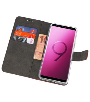 Bruin Wallet Cases Hoesje voor Samsung Galaxy S9