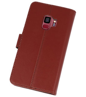 Bruin Wallet Cases Hoesje voor Samsung Galaxy S9