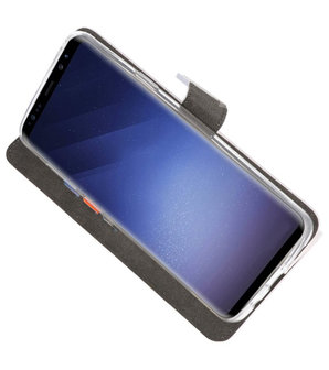 Wit Bookstyle Wallet Cases Hoesje voor Samsung Galaxy S9 Plus