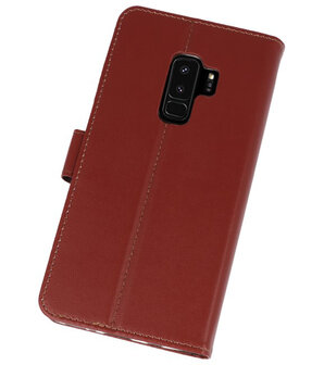 Bruin Wallet Cases Hoesje voor Samsung Galaxy S9 Plus 