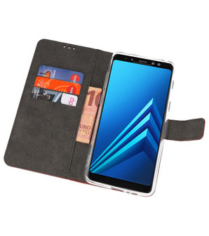 Bruin Wallet Cases Hoesje voor Samsung Galaxy A8 Plus 2018