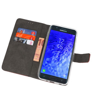 Bruin Wallet Cases Hoesje voor Samsung Galaxy J7 2018