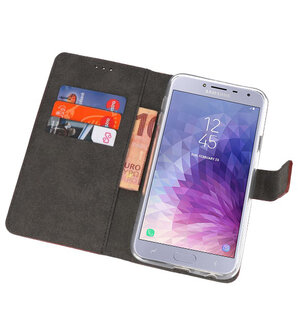 Bruin Wallet Cases Hoesje voor Samsung Galaxy J4 2018