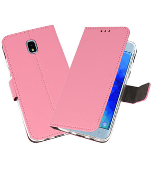 Roze Wallet Cases Hoesje voor Samsung Galaxy J3 2018 