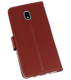 Bruin Wallet Cases Hoesje voor Samsung Galaxy J3 2018