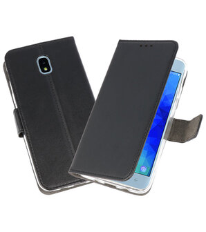 Zwart Wallet Cases Hoesje voor Samsung Galaxy J3 2018