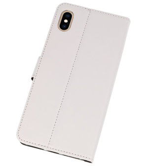 Wit Wallet Cases Hoesje voor iPhone XS Max 