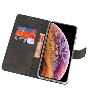 Zwart Wallet Cases Hoesje voor iPhone XS Max 
