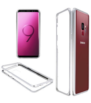 Zilver - Transparant Magnetisch Back Cover Samsung Galaxy S9