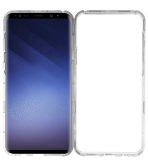 Zilver - Transparant Magnetisch Back Cover Galaxy S9 Plus