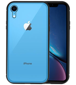 Magnetic Back Cover voor iPhone XR Zwart - Transparant