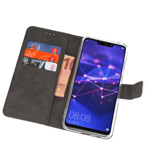 Wallet Cases Hoesje voor Huawei Mate 20 Lite Wit