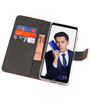 Wallet Cases Hoesje voor Huawei Note 10 Rood