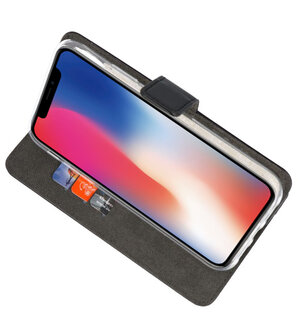 Wallet Cases Hoesje voor iPhone XS - X Zwart