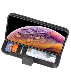 Luxe Portemonnee Telefoonhoesje voor iPhone XS Max Zwart