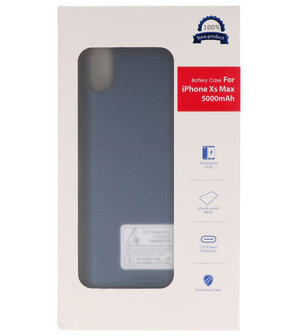 Battery Case voor iPhone XS Max 5000 mAh Blauw