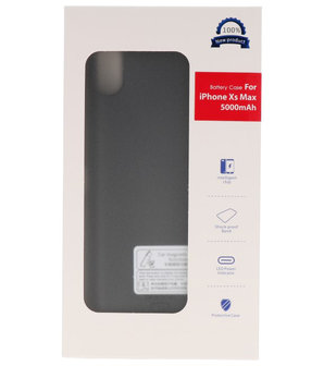 Battery Case voor iPhone XS Max 5000 mAh Zwart