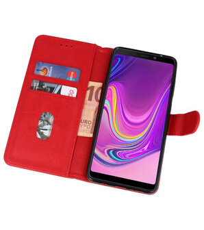 Bookstyle Wallet Cases Hoesje voor Samsung Galaxy A9 2018 Rood