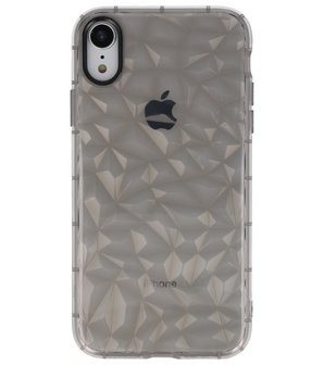 Grijs Geometric Style Siliconen Hoesjes voor iPhone XR