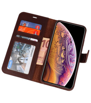 Rico Vitello Mocca Echt Leder Hoesje voor iPhone XS Max