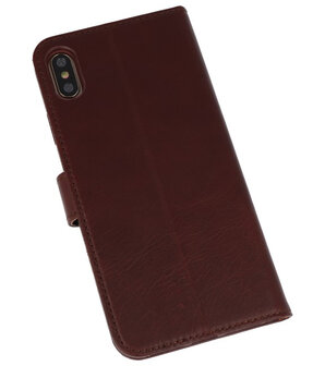 Rico Vitello Mocca Echt Leder Hoesje voor iPhone XS Max