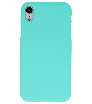 Color TPU Hoesje voor iPhone XR Turquoise