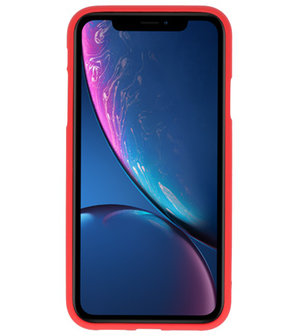 Color TPU Hoesje voor iPhone XR Rood