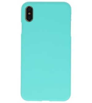 Color TPU Hoesje voor iPhone XS Max Turquoise