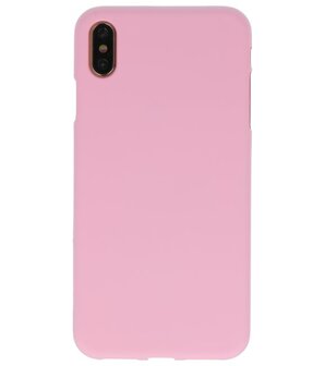 Color TPU Hoesje voor iPhone XS Max Roze