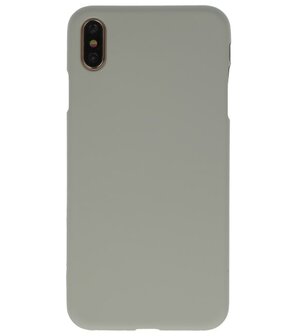 Color TPU Hoesje voor iPhone XS Max Grijs