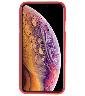 Color TPU Hoesje voor iPhone XS Max Rood