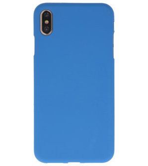 Color TPU Hoesje voor iPhone XS Max Navy