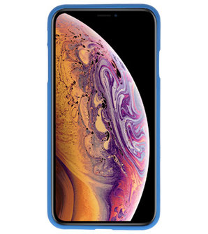 Color TPU Hoesje voor iPhone XS Max Navy