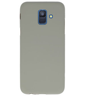 Color TPU Hoesje voor Samsung Galaxy A6 2018 Grijs