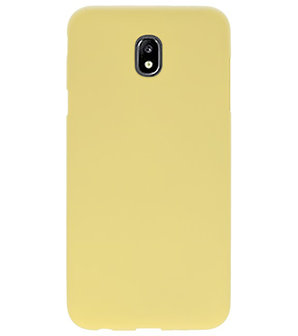 Color TPU Hoesje voor Samsung Galaxy J7 2018 Geel