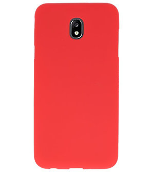 Color TPU Hoesje voor Samsung Galaxy J7 2018 Rood