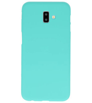 Color TPU Hoesje voor Samsung Galaxy J6 Plus Turquoise