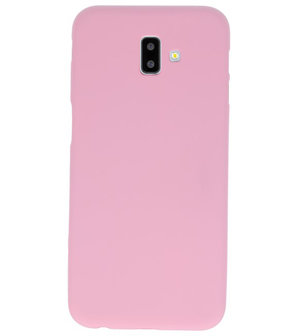Color TPU Hoesje voor Samsung Galaxy J6 Plus Roze