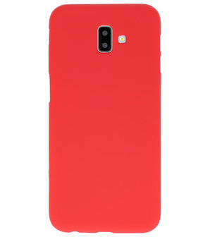 Color TPU Hoesje voor Samsung Galaxy J6 Plus Rood