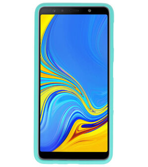 Color TPU Hoesje voor Samsung Galaxy A7 2018 Turquoise