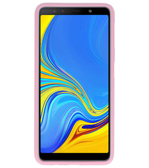 Color TPU Hoesje voor Samsung Galaxy A7 2018 Roze