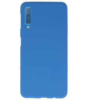 Color TPU Hoesje voor Samsung Galaxy A7 2018 Navy