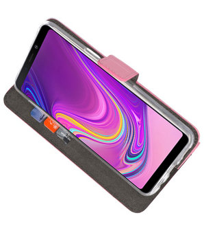 Wallet Cases Hoesje voor Samsung Galaxy A9 2018 Roze