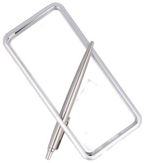 Zilver Transparant Magnetisch Back Cover Hoesje voor Samsung Galaxy S8