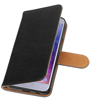 Hoesje voor Samsung Galaxy J4 Pull-Up Booktype Zwart