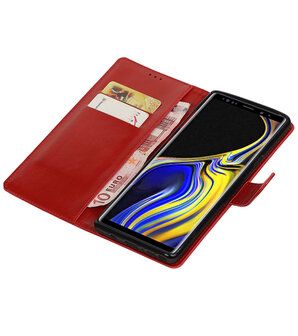 Hoesje voor Galaxy Note 9 Pull-Up Booktype Rood