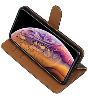 Hoesje voor iPhone XS Max Pull-Up Booktype Zwart